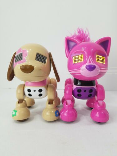 Zoomer Meowzies Runway Hot Pink Kitty Cat Kitten Spin Master dog robot toy lot