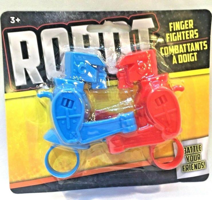 Finger Fighters Rock 'em Sock 'em Robot Toy. Rock'em(Red) vs Sock'em(Blue).