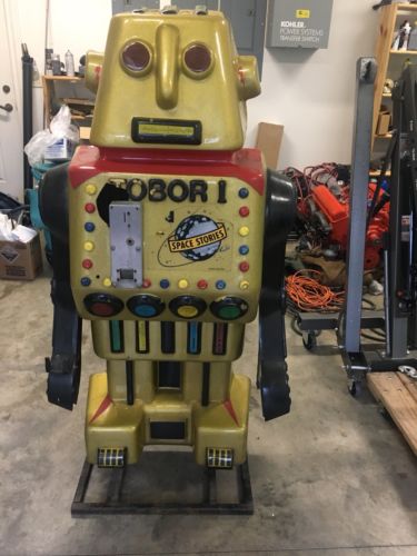 1960 Tobor The Great Robot Telephone Recording Coin Operated Rare 5 Ft