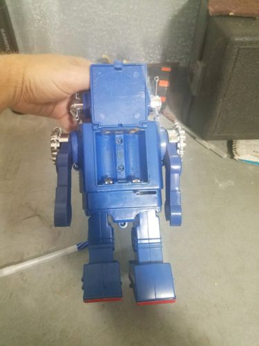 HORIKAWA ~ Vintage SH 1984 B/O 9.5” SMOKING ENGINE ROBOT Plastic Toy ~ JAPAN
