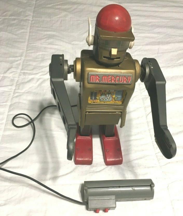 Vintage Marx Battery Operated Mr. Mercury Robot Toy Japan Not working!!