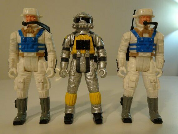 Vintage Spacemen Astronaut Action Figure Lot of 3