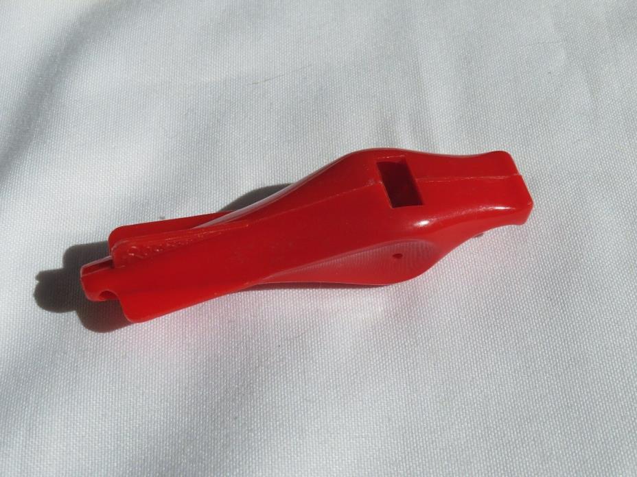 Red Rocket Space Toy Whistle USA 1940's ATOMIC AGE Trophy Products Hard plastic