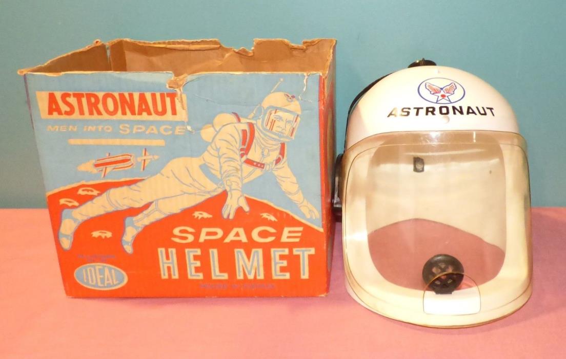 Vintage 1960 Ideal Toy Astronaut Men Into Space Helmet w/Box