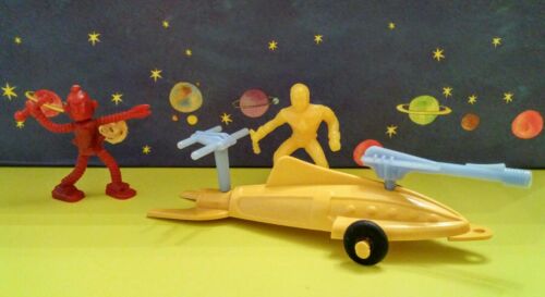 Captain Video Star Cruiser 1950s W/ Figures Original Lido
