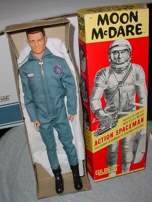 VINTAGE GILBERT MOON MCDARE FIGURE MINTY IN ORIGINAL BOX INCOMPLETE ?