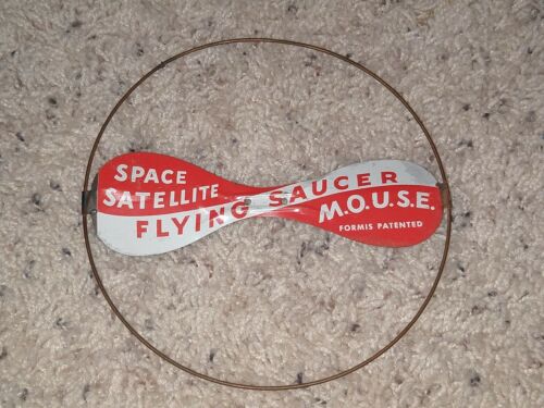 Vintage Toy Space Satellite Flying Saucer M.O.U.S.E. Metal Disc Only