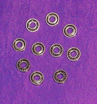 MOTOR BALL BEARINGS--2MM ID X 5MM OD-UNFLANGED AND OPEN-LOT of 10