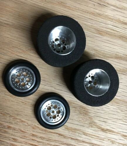 Slot Drag Racing 1/25 1/24 Slot Drag Products Raw Wheels With Rubber