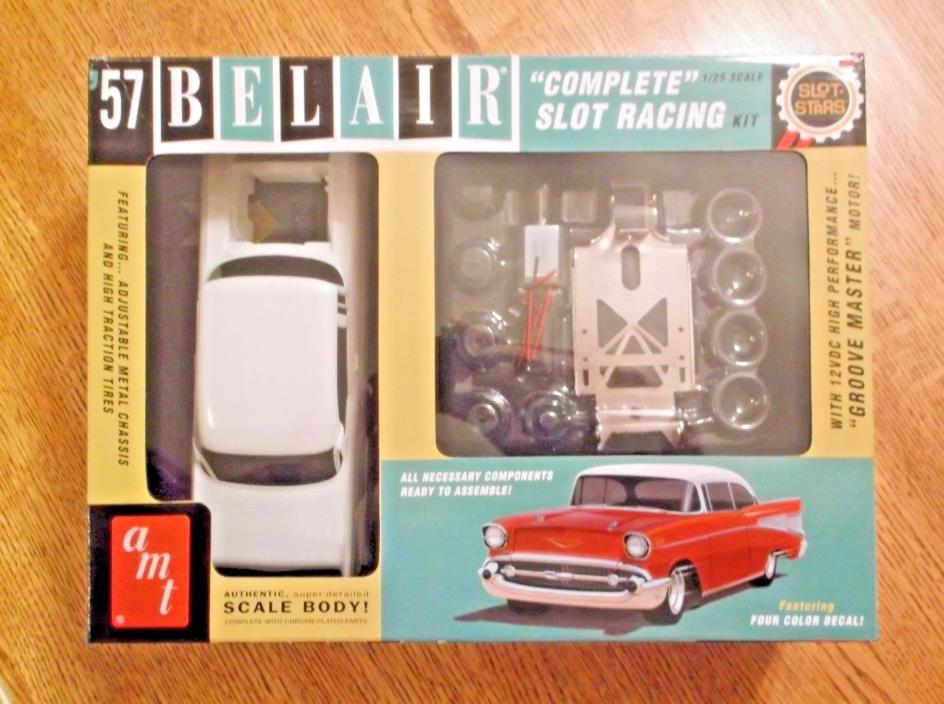 AMT 1/25 - '57 Chevy Belair Complete Slot Racing Kit - New in Open Box