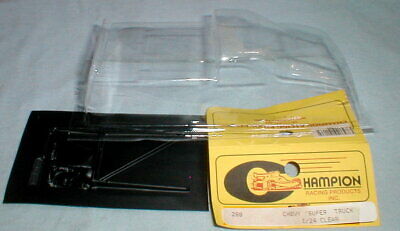 Chevy Super Truck Pick up Racer Clear Body Slot Car by Chapion Original NOS 288