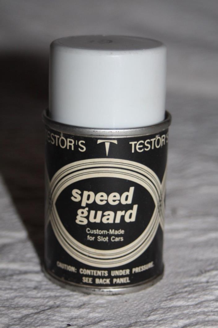 Vintage 1960's Testor's Speed Guard for Slot Cars - Empty Can - Increases Speed