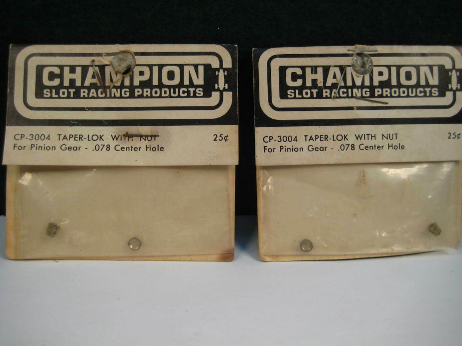 Two Champion CP -3004 Taper-Loc w/ nut. .078