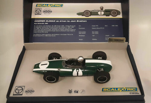 Scalextric Legends Cooper Climax Jack Brabham 1960 British Grand Prix C3658A
