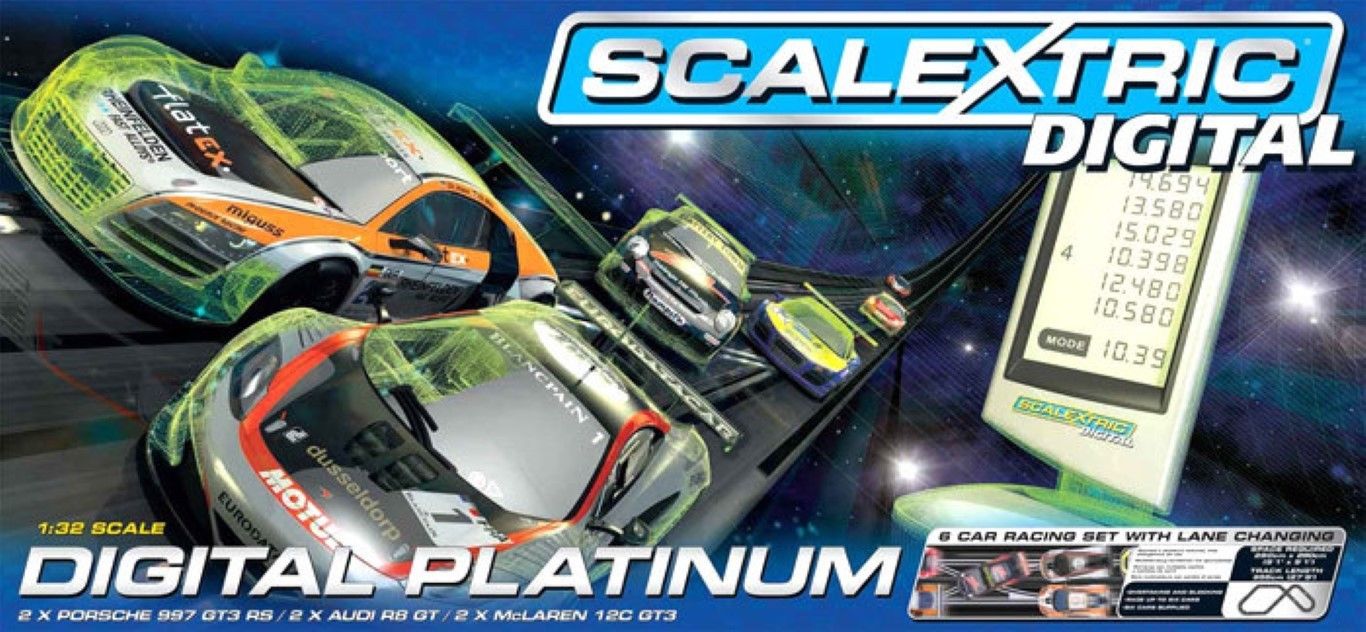 Scalextric C1330 Digital Platinum Slot Car Set 6 Car Set Brand New C1330T