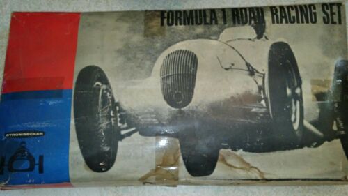 Strombecker Vintage Formula 1 One Road Racing Race Car Set