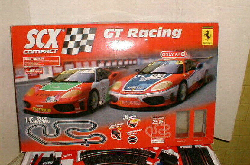 2009 SCX GT Slot car racing set 1:43 Ferrari Touring Champions 31660