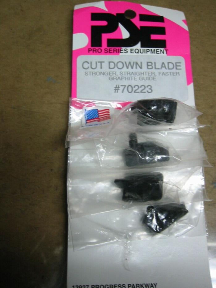 Four Parma PSE 70223 cut down blade graphite slot car guides threaded