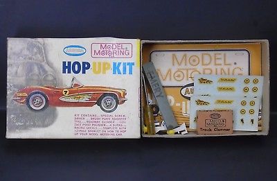 Aurora Model Motoring Hop Up Kit [Box, Manual, Decals, Eraser, Parts] # 1596-98