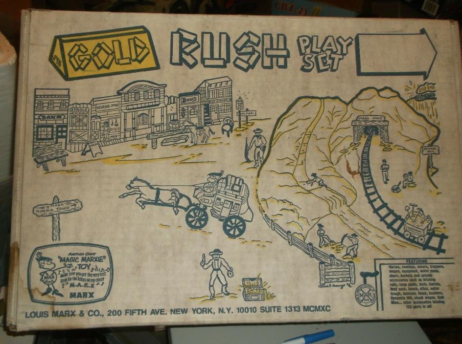 MARX GOLD RUSH PLAY SET