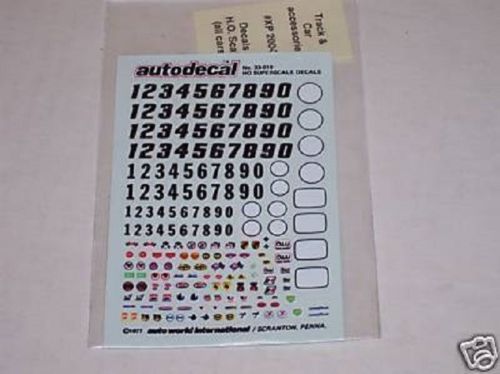 HO Scale Decals for TYCO AFX Aurora and Lifelike Slot Cars XP 2004 NEW plethoras
