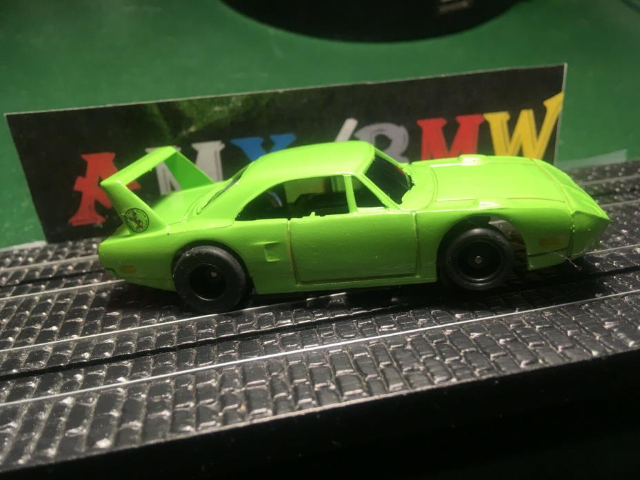 TYCO 1970 Superbird Limelight / Sublime Green Custom HO Slot Car