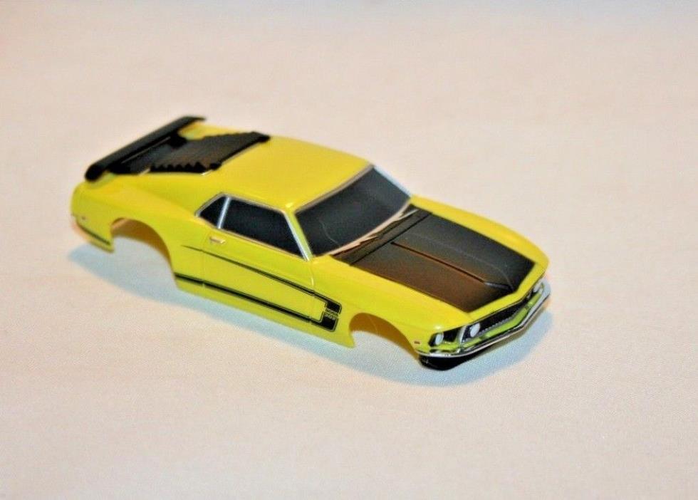 AFX TOMY MEGA G 1969 MUSTANG 1.7 - YELLOW - BODY ONLY - DISCONTINUED