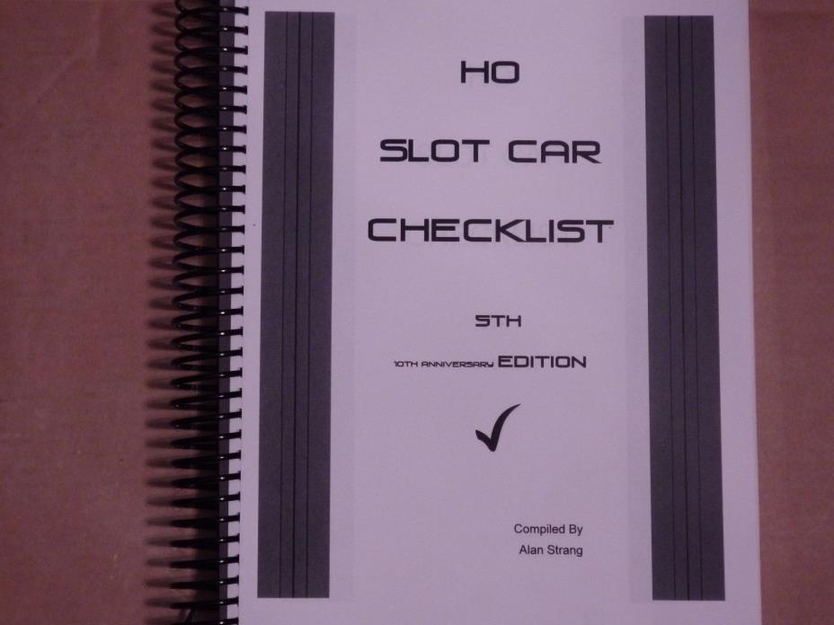 HO SLOT CAR CHECKLIST 5th EDITION  BOOK  GUIDE