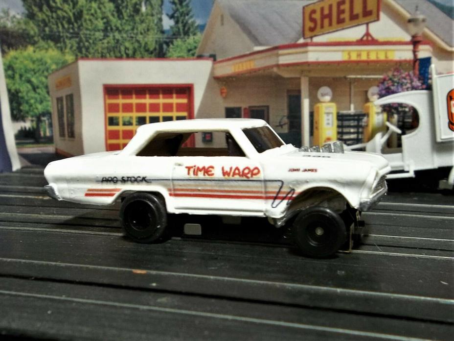 HIGHLY CUSTOMIZED RESIN CAST '63 Chevy II Gasser HO SCALE SLOT CAR