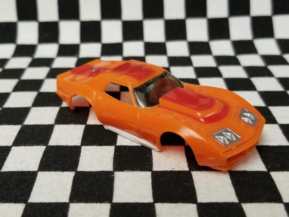 Orange w/ red stripe AF Xtras A/P A Production Corvette - AFX, TOMY, Auto World