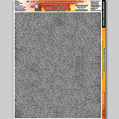Grey Pea Gravel Scale Model Diorama Decal Scenery Details 1/24 - 1/64 HO Scale