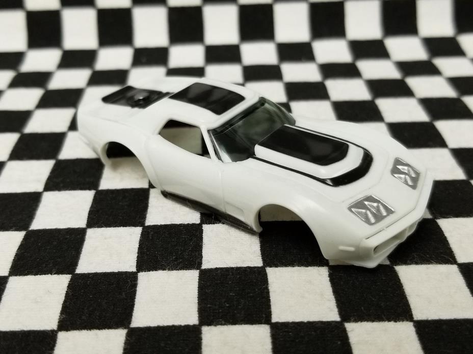 White & Black AF Xtras A/P A Production Corvette - AFX, TOMY, Auto World