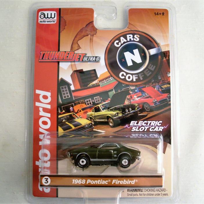 AUTO WORLD 1968 Pontiac Firebird Thunderjet Ultra-G HO Slot Car AW Cars N Coffee