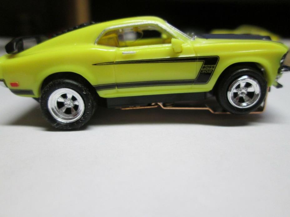 1969 Mustang Boss 302 in Yellow with Vincent wheels and a Dash chassis. RRR NEW