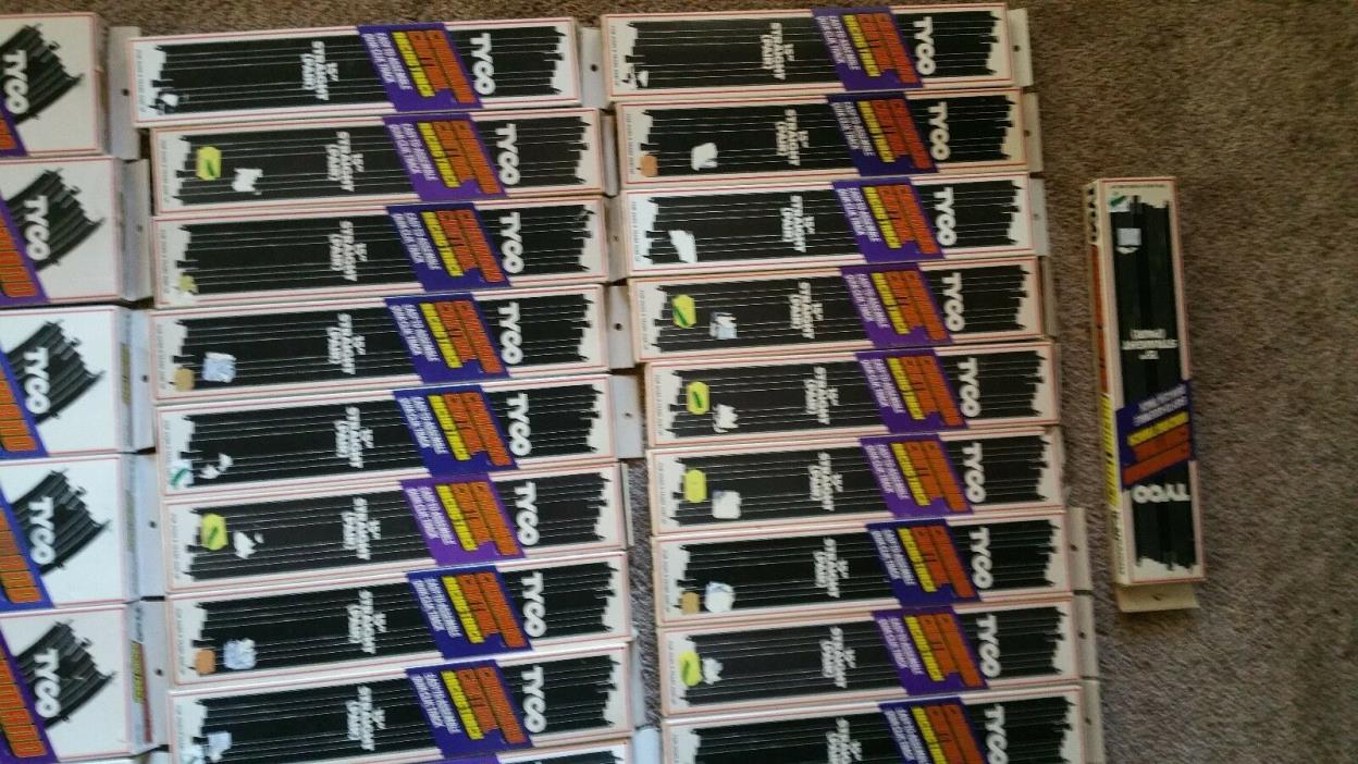 Vintage Tyco Command Control Straight Racing Track Sections 15