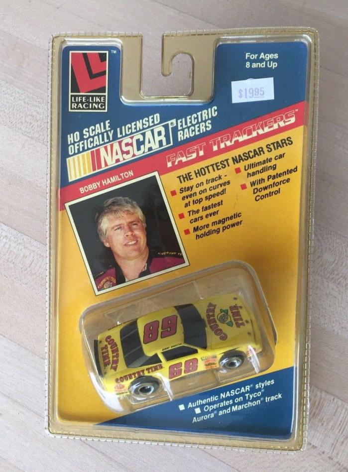 LIFE-LIKE  HO Slot Car #68 Bobby Hamilton Country Time NASCAR FAST TRACKERS