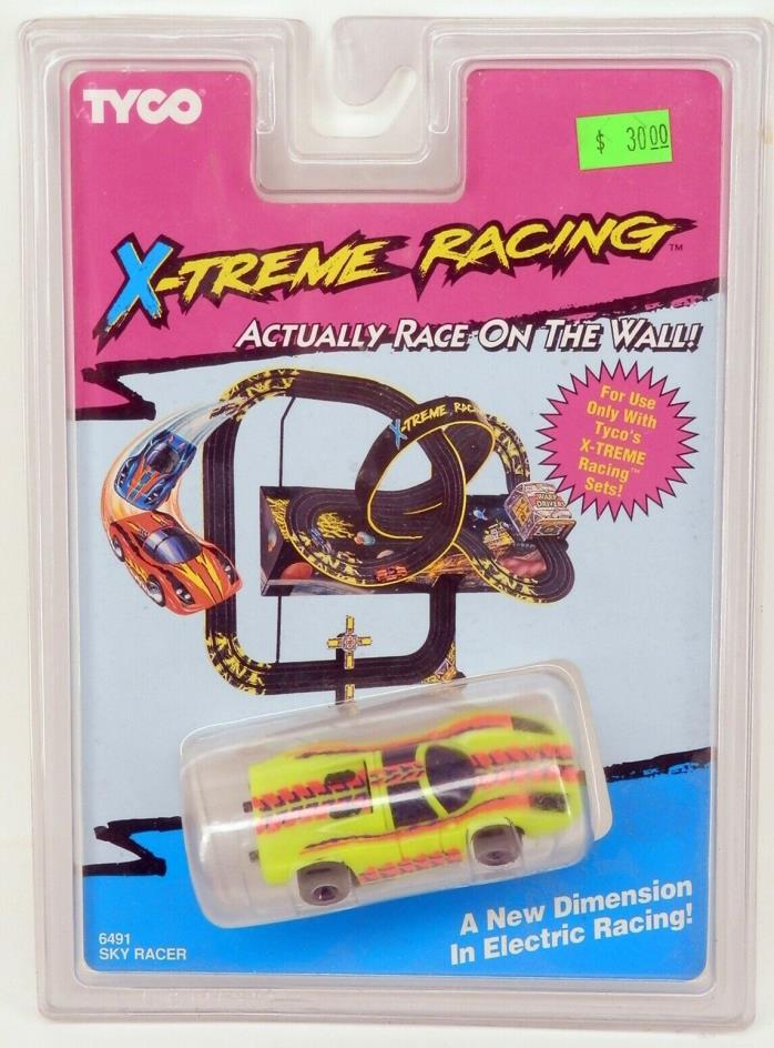 Tyco X-Treme Racing Sky Racer Porsche 908 NeonYellow Slot Car NOS Factory Sealed