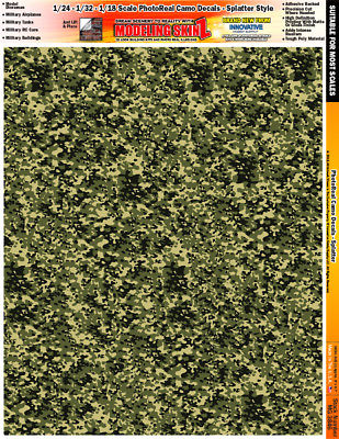 Spatter Camo Diorama 1/24 1/32 1/43 1/48 1/64 1/87 Layout Decals