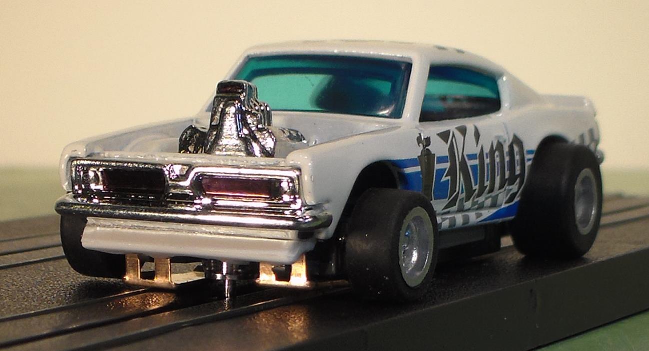 EXCLUSIVE HO Scale Plymouth King Cuda Pro Street Metal Body Slot Car