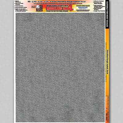 Rough Asphalt Scale Model Diorama Decal Scenery Details 1/24 - 1/64 HO Scale