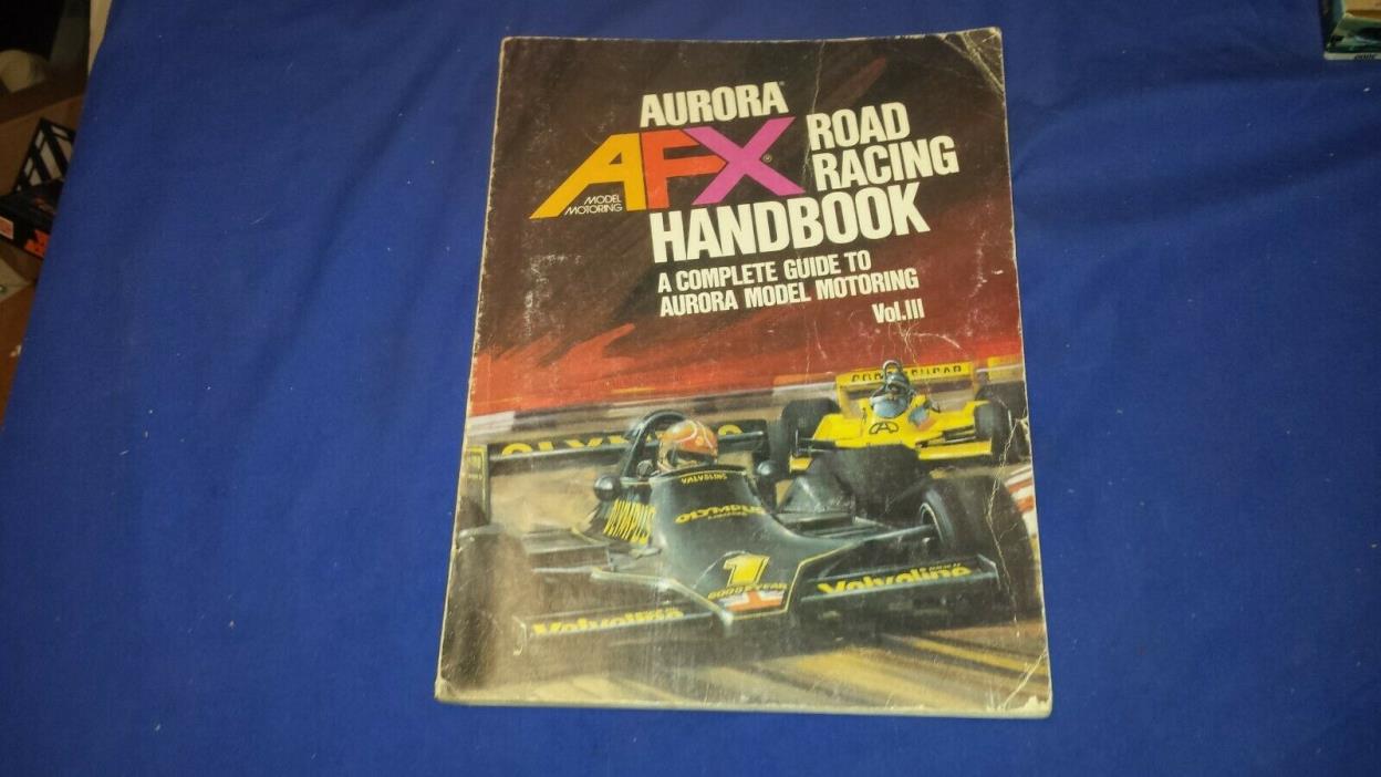vtg AFX Slot Car Racing HANDBOOK Vol 3 Model Motoring SHIPPING INCLUDED