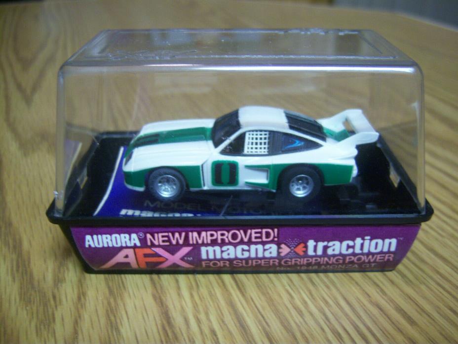 AURORA Rare AFX NOS New in Box MONZA GT in White/Green  #0  Model Motoring HO