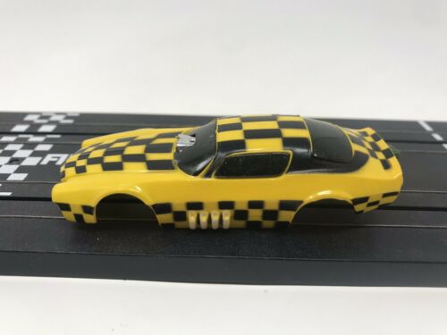 Vintage Tyco Funny Camaro Yellow / Black Checkers