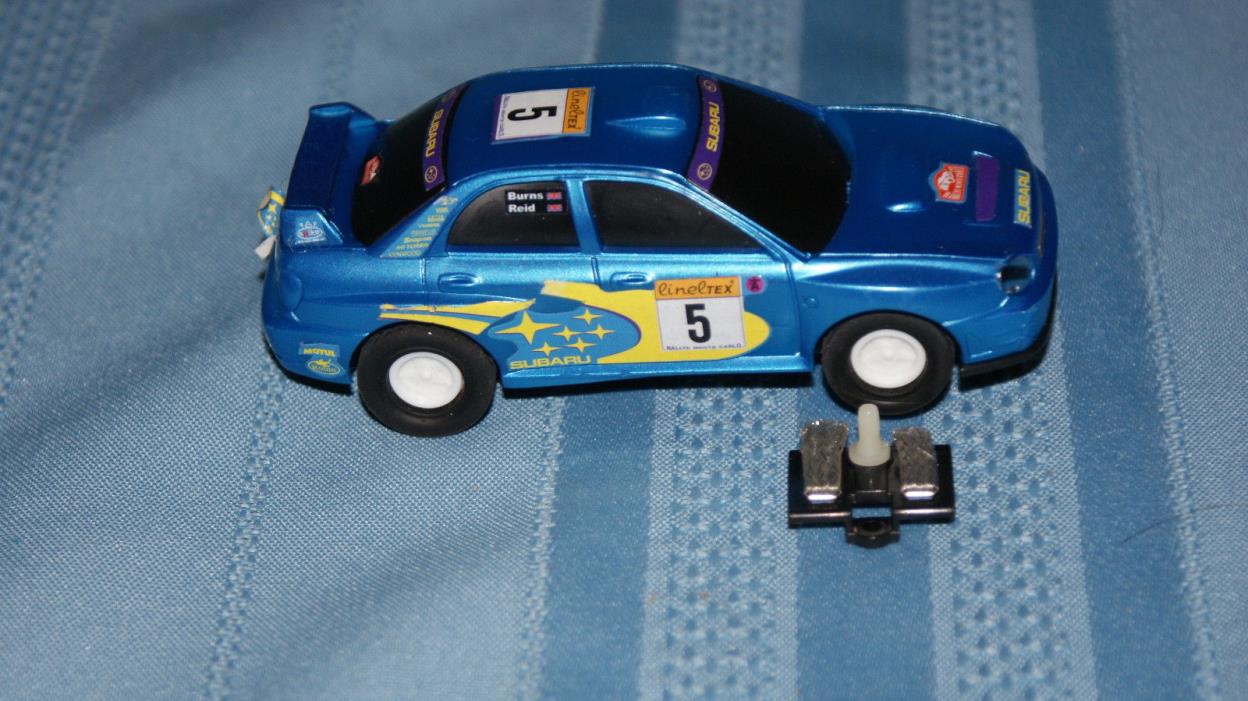 Golden Bright Slot Car ~ Rallye Monte Carlo ~ Blue #5 ~ Replacement Extra ~NICE
