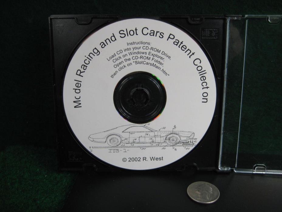 Vintage Model Racing and Slot Car Patent collection.  2002 CD-ROM