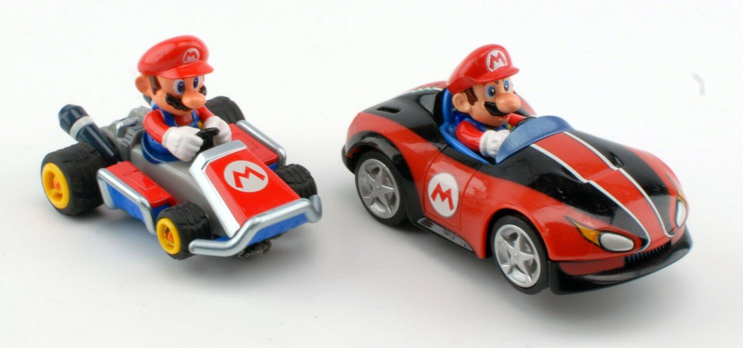 Lot of 2 Mario Kart Carrera 1:43 Electric Slot Cars Nintendo Bros AFX Aurora