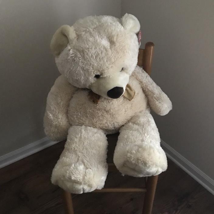 Animal Alley Toys R Us Teddy Bear Large Jumbo Plush Stuffed Ivory Geoffry 38