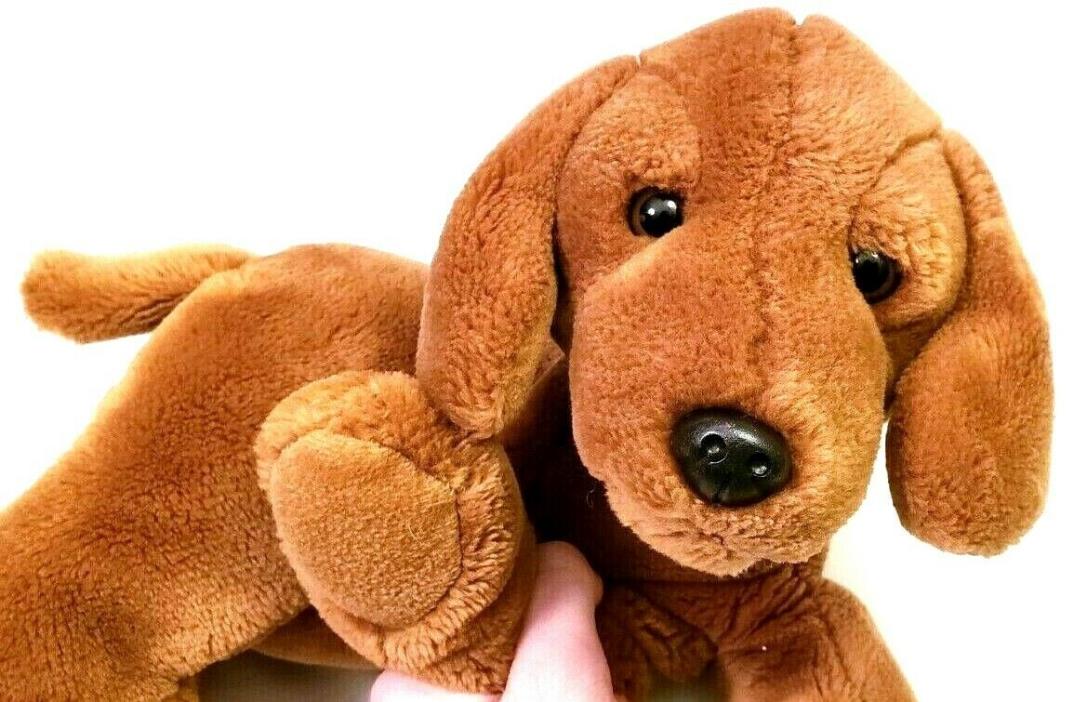Animal Alley Toys R Us Brown Dachshund Puppy Dog Plush Wiener Weenie Cute 2000