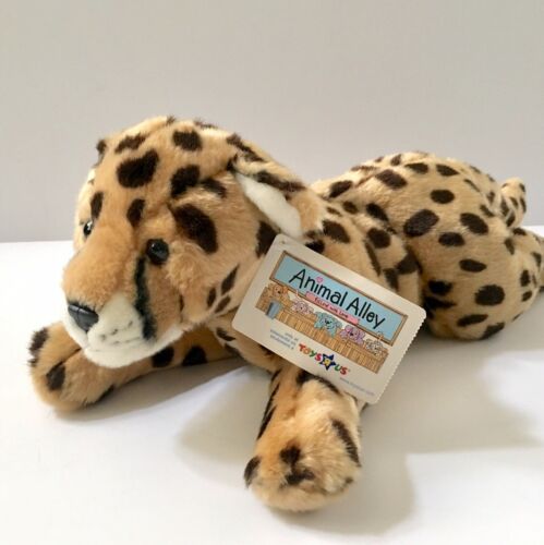 Toys R Us Stuffed Animal Alley Cheetah Jaguar Leopard Plush Soft 16