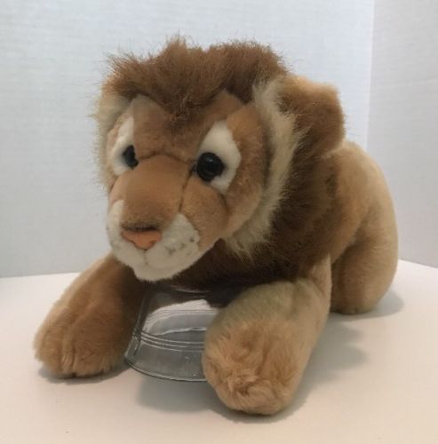 toys r us Animal Alley 15”  Lion Cub Plush - Tan/Brown Stuffed Animal